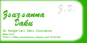 zsuzsanna daku business card